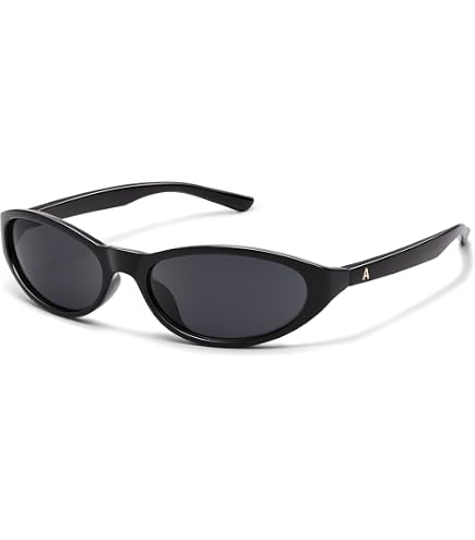 FEISEDY Retro Oval Sunglasses for Women Men Chic Cat Eye Y2K